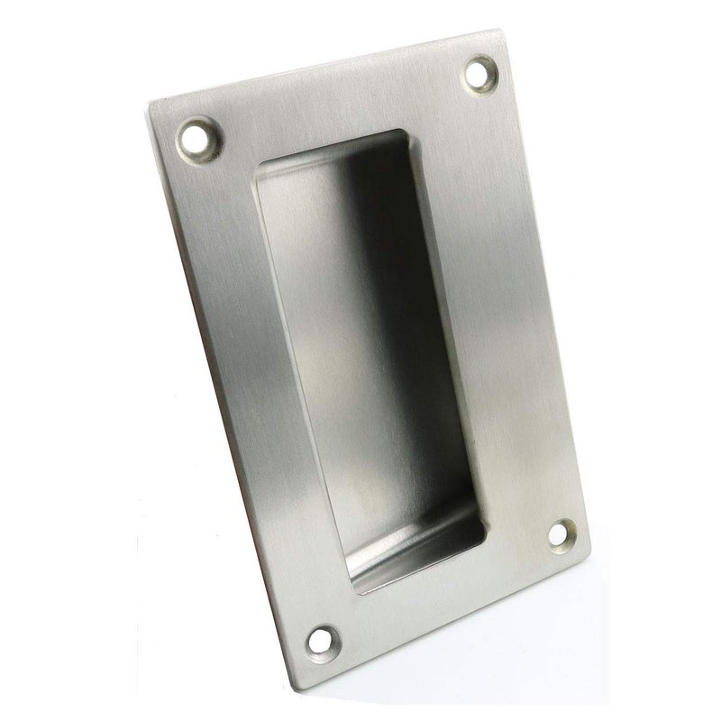 heyous 2pcs 5x3.2 inch Hidden Recessed Pull Handle Stainless Steel Square Flush Concealed Furniture Handle for Door Drawer Cupboard Cabinet Sliding Door - Image 2